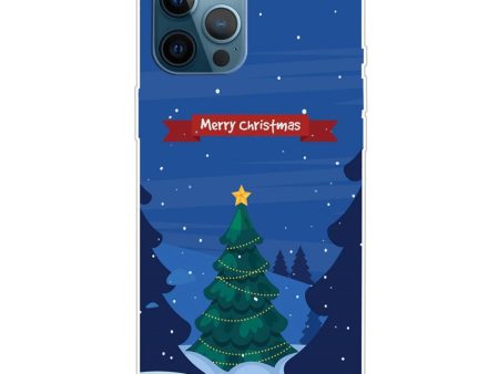 iPhone 15 Pro Fleksibelt Plastik Jule Cover - Merry Christmas - Juletræ Online Sale