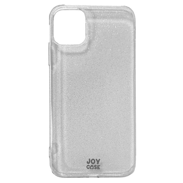 iPhone 11 Joy Case Hybrid Glitter Cover - Gennemsigtig   Sølv Sale