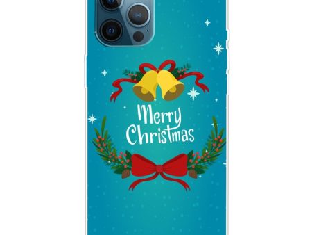 iPhone 15 Pro Fleksibelt Plastik Jule Cover - Merry Christmas - Juleklokker For Sale