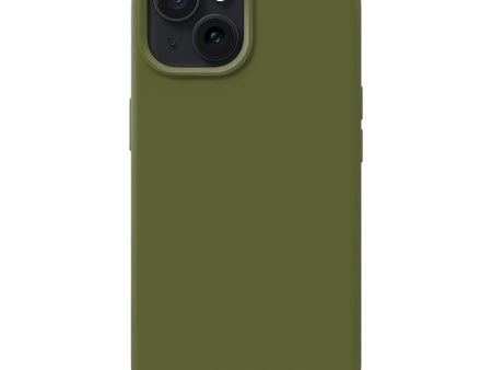 iDeal Of Sweden iPhone 15 Silicone Case - Khaki For Sale