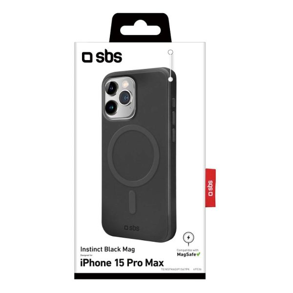 SBS iPhone 15 Pro Instinct Mag Cover - MagSafe Kompatibel - Sort Online Hot Sale