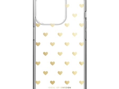 iDeal Of Sweden iPhone 15 Pro Clear Case - Golden Hearts For Cheap