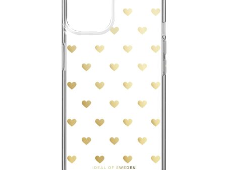 iDeal Of Sweden iPhone 14   13 Clear Case - Golden Hearts Fashion