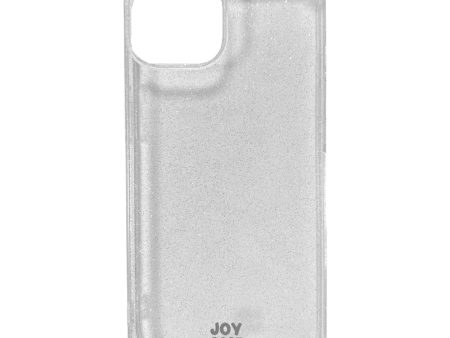 iPhone 14   13 Joy Case Fleksibelt Plastik Cover m. Glimmer - Gennemsigtig   Sølv Supply