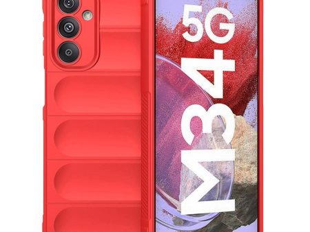 Samsung Galaxy M34 (5G)   F34 (5G) Fleksibelt Plastik Cover - Rød Online now