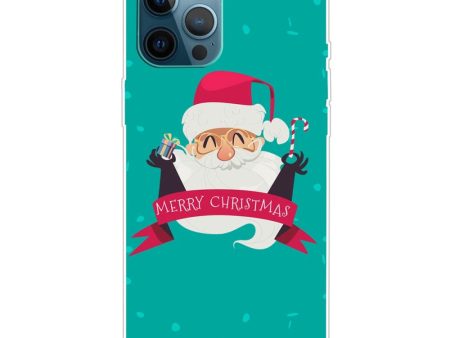 iPhone 15 Pro Fleksibelt Plastik Jule Cover - Merry Christmas - Glad Julemand For Sale