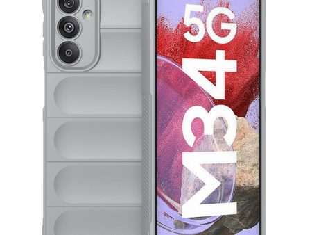 Samsung Galaxy M34 (5G)   F34 (5G) Fleksibelt Plastik Cover - Lysegrå For Sale