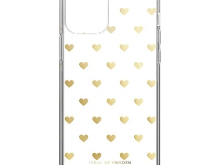 iDeal Of Sweden iPhone 12   12 Pro Clear Case - Golden Hearts Cheap