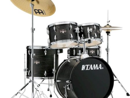 Tama IE58CBOW Imperialstar IE58C 5-piece Complete Drum Set (Black Oak Wrap) on Sale