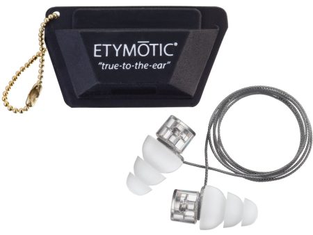 Etymotic ER20XS-CCC-C High-Fidelity Earplugs (Large) - Clear Stem, White Tip Online Hot Sale