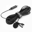 Saramonic LAVMICRO U3B Omnidirectional Lavalier Microphone w  USB Type-C Connector for Android Devices (19.6  Cable) Discount