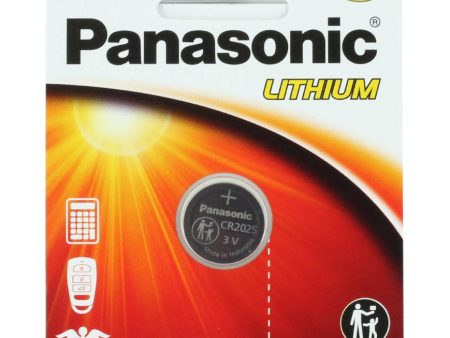 Panasonic CR2025 3V Lithium Coin Cell Battery - 165mAh, 1-Pack For Discount