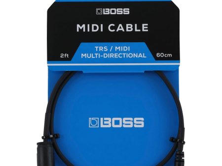 Boss BMIDI-2-35 MIDI Cable - MIDI-TRS 2 ft. on Sale