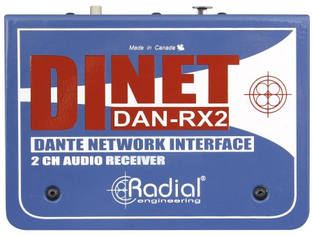 Radial Engineering DINET DAN-RX2 2-Channel Dante Receiver on Sale