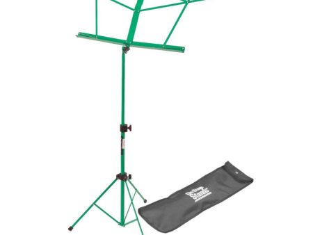 On-Stage SM7122GRB Compact Sheet Music Stand with Bag - Green Hot on Sale