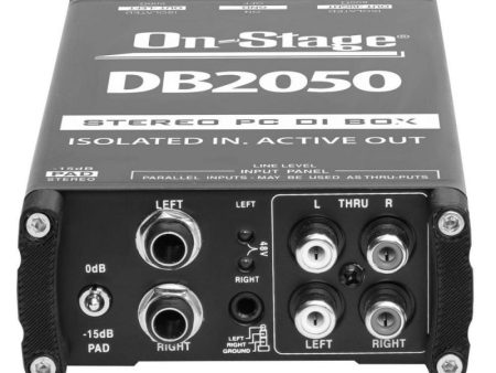 On-Stage DB2050 Active Stereo Multimedia DI Box For Discount