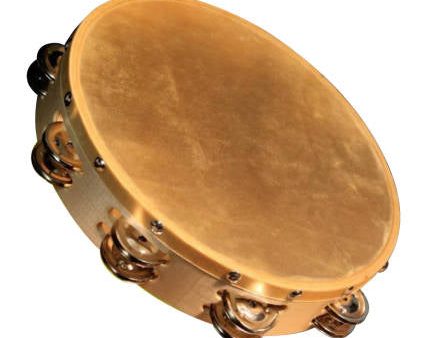 Granite Percussion 10-inch Wood Frame Tambourine with Natural Head on Sale