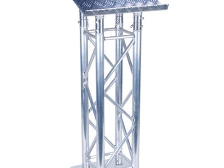 Global Truss GT-LECTURN F34 Truss-Style Lectern Assembly with Diamond Plate Finish Top For Cheap