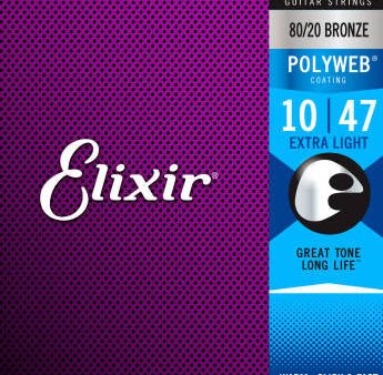 Elixir 11000 Extra Light Acoustic 80 20 Bronze Guitar Strings w  POLYWEB Coating Online Sale