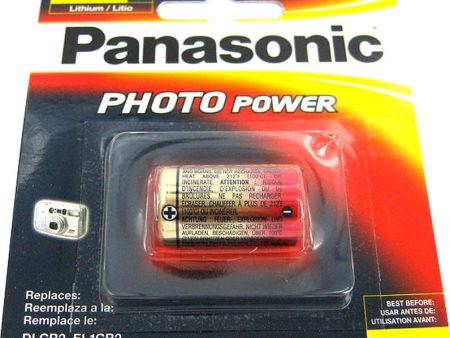 Panasonic CR-2 3V Lithium Button Top Photo Battery - 850mAh, 1-Pack Online