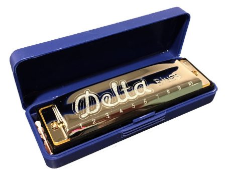 Delta Blues HD10C Harmonica in Key of C w  Case Online Sale