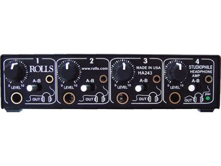 Rolls HA243 4-Channel Studiophile Headphone Amplifier Online Hot Sale