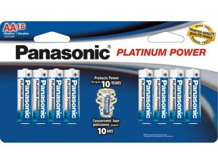 Panasonic PLATINUM POWER AA Batteries - 1.5 Volt, 16-Pack on Sale