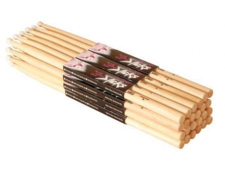 On-Stage HW2B Hickory 2B Wood Tip Drum Sticks Hot on Sale