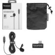 Saramonic LAVMICRO U3B Omnidirectional Lavalier Microphone w  USB Type-C Connector for Android Devices (19.6  Cable) Discount