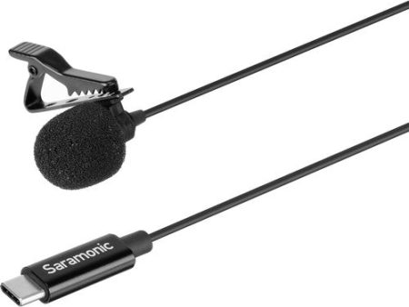 Saramonic LAVMICRO U3B Omnidirectional Lavalier Microphone w  USB Type-C Connector for Android Devices (19.6  Cable) Discount