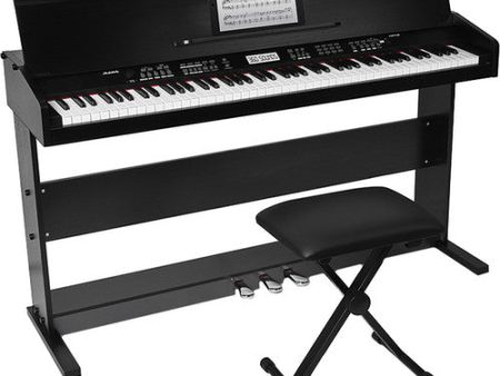 Alesis VIRTUE 88-Key Digital Piano w  Wooden Stand & Bench - Black Cheap