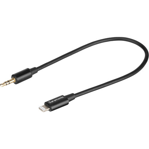 Saramonic LAVMICRO-U1B Omnidirectional Lavalier Microphone w  Lightning Connector for iOS Devices (19.6  Cable) Online now