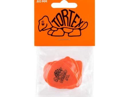 Dunlop 418P-60 0.60mm Tortex® Standard Guitar Pick 12 Pack - Orange on Sale