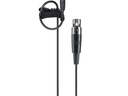 Audio-Technica BP899CT4 Subminiature Omnidirectional Condenser Lavalier Microphone - Wireless TA4F Black Online Hot Sale