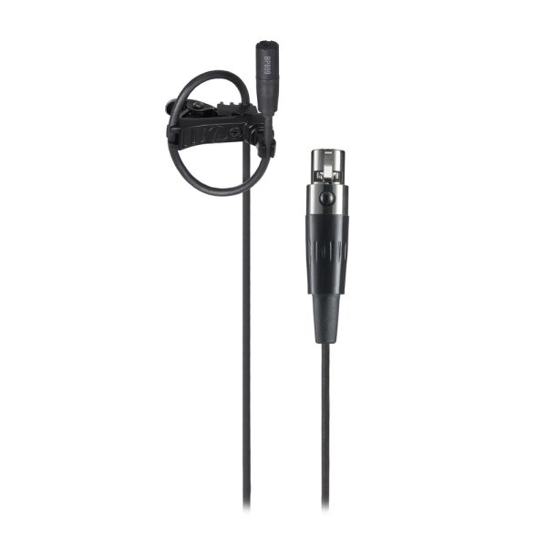 Audio-Technica BP899CT4 Subminiature Omnidirectional Condenser Lavalier Microphone - Wireless TA4F Black Online Hot Sale