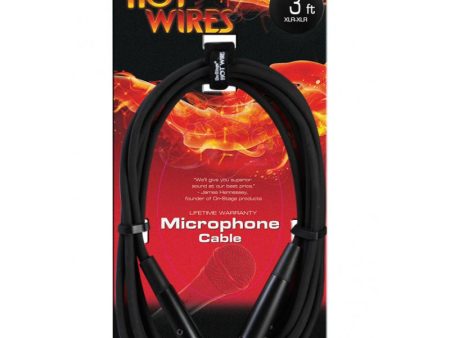 On-Stage MC12-3 XLR-XLR Mic Cable 3  Fashion