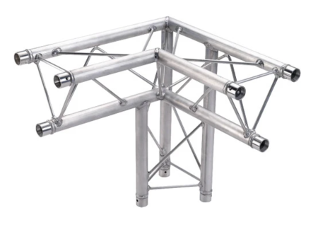 Global Truss F23-TR-96117-33 - 3-Way 90° Apex Down - Right Corner for F23 Triangular Truss System (1.64 ) Online Hot Sale