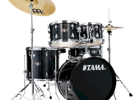 Tama IE58CHBK Imperialstar IE58C 5-piece Complete Drum Set (Hairline Black) For Sale