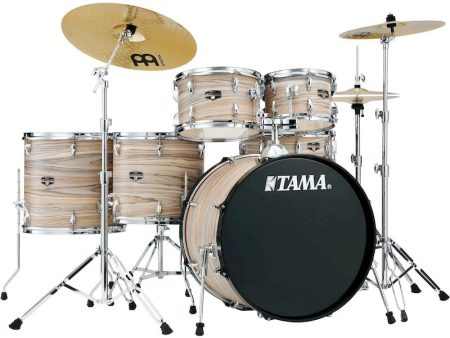 Tama IE62CNZW Imperialstar IE62C 6-Piece Complete Drum Set (Natural Zebrawood Wrap) Cheap