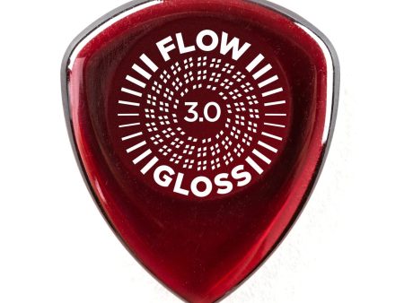 Dunlop 550P300 Flow® Gloss Pick 3.0mm - 3 Pack on Sale