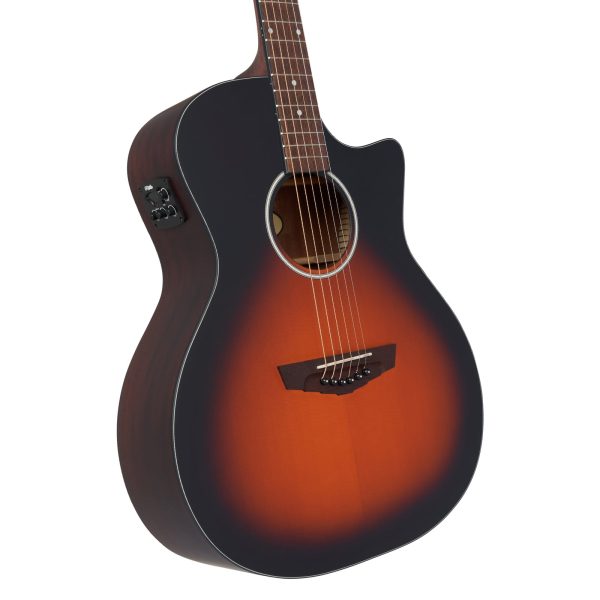 D Angelico PREMIER GRAMERCY LS Acoustic Electric Guitar (Satin Vintage Sunburst) For Discount