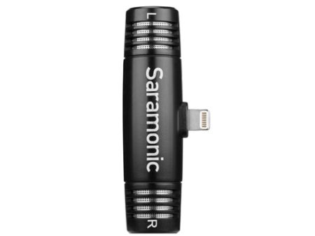 Saramonic SPMIC510DI Compact Stereo Microphone for iOS Devices w  Lightning Connector For Sale