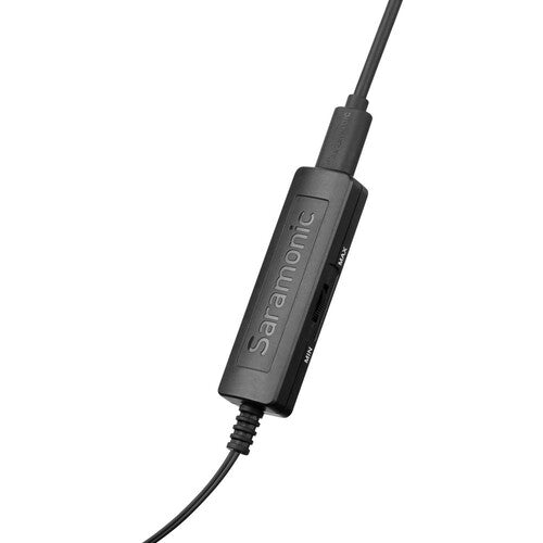 Saramonic LAVMICRO-PLUS-DC2M Dual Omnidirectional Lavalier Microphone with Monitoring for iOS, Android & Computer For Sale