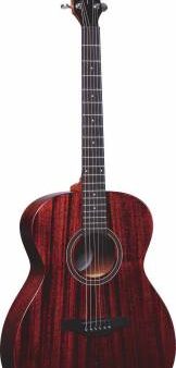 Jay Turser JTA54F-MAG-SN Folk Style 6-String Mahogany Satin Body Acoustic Guitar Fashion