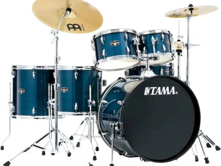 Tama IE62CHLB Imperialstar IE62C 6-piece Complete Drum Set (Hairline Blue) For Discount