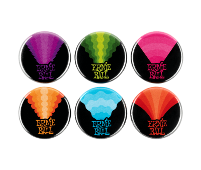 Ernie Ball 4008EB Colors of Rock N Roll 1   Assorted Buttons - 6 Pack Online