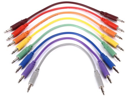 Hosa CMM-815 Eurorack Patch Cables Assorted Colors 8-pack - 6  Online Sale