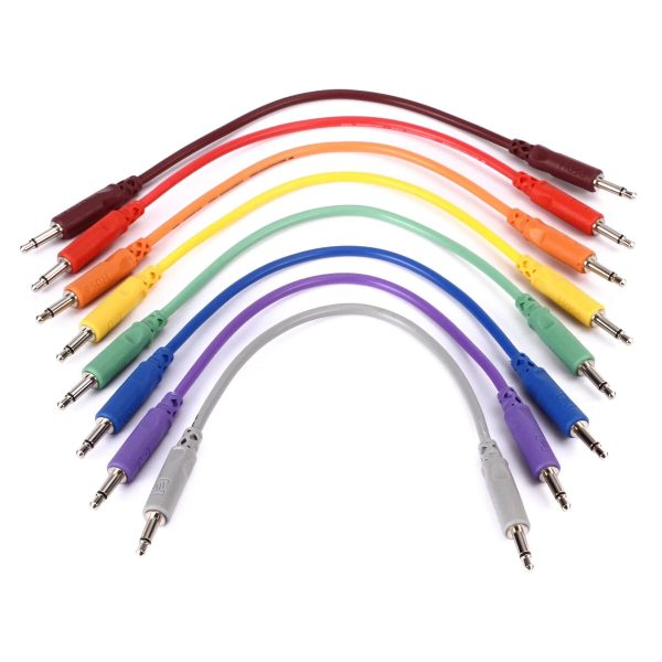 Hosa CMM-815 Eurorack Patch Cables Assorted Colors 8-pack - 6  Online Sale