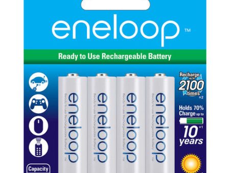 Panasonic ENELOOP AA Rechargeable NiMH Batteries - 2000mAh, 4-Pack Supply