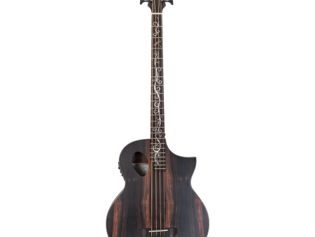 Michael Kelly MKD4SJESFS Dragonfly 4 Forte Port Acoustic Electric Bass w Fishman Presys + Bass - Java Ebony For Cheap